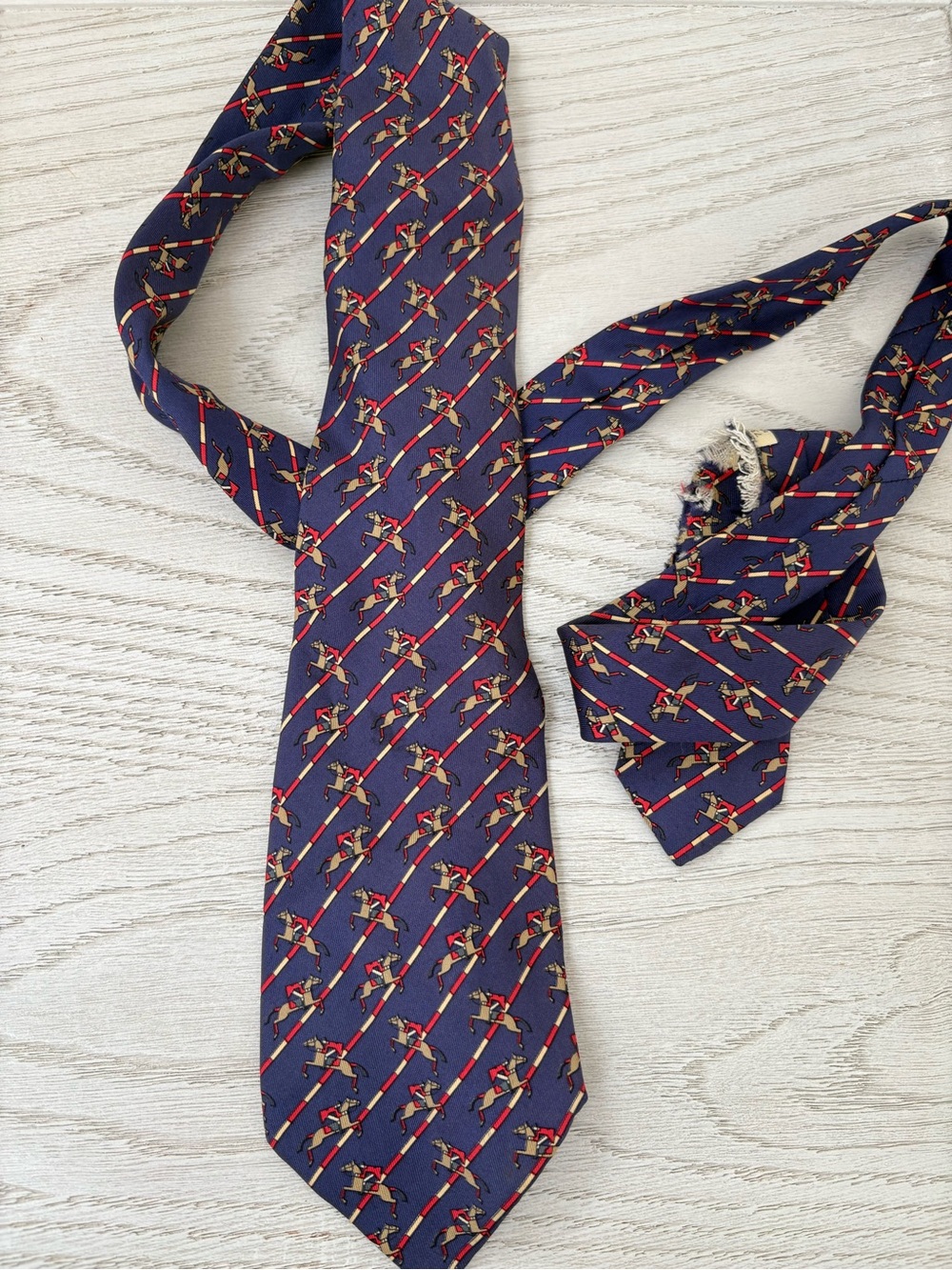Hermes silk tie